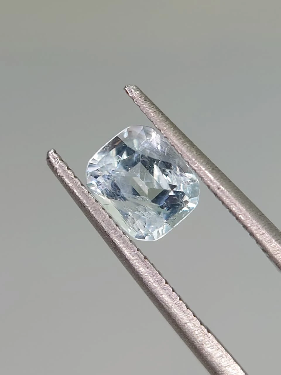 0.7ct Natural Cushion Faceted Aquamarine from Nigeria — view 3